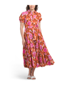 Queena Tiered Floral Maxi Dress