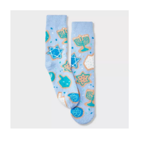 Men's Hanukkah Cookies Cozy Crew Socks 6-12