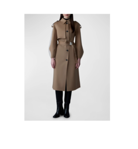 Ceyla Belted Handmade Double-face Virgin Wool Coat