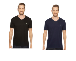 Short Sleeve V-neck Pima Jersey Tee