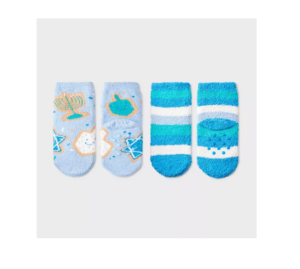 Toddler 2pk Hanukkah Cookies Cozy Crew Socks