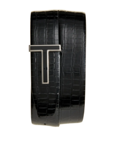 Croc Embossed T-logo Belt