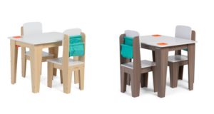 Pocket Storage Table and 2 Chair Setp