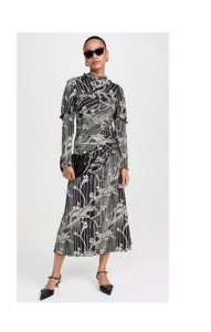 Sunniva Print Sleeve Dress