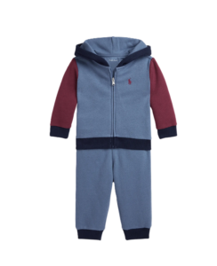 Boy's Two Toned 2-piece Sweatsuit Set, 6-9m