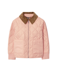 Girl's Otis Corduroy Collar Quilted Jacket Size 3-8