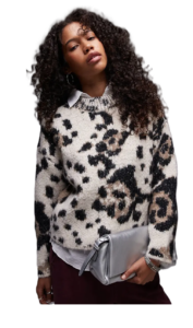 Animal Spot Relaxed Sweater