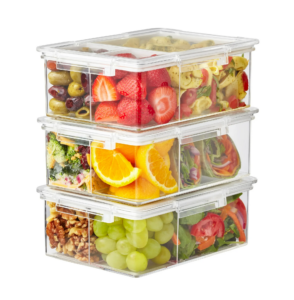 The Home Edit Bento Box Clear Food Storage Container, Set of 3