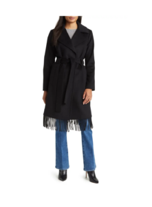 Fringe Wrap Coat