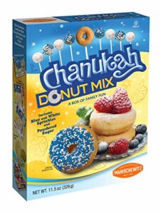 Hanukkah Donut Mix - Includes Blue and White Sprinkles and Powdered Sugar