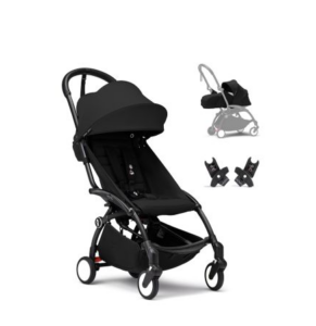 Yoyo³ Stroller from Newborn to Toddler - Black on Black