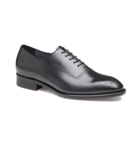 Ellsworth Plain Toe Medallion Leather Oxford