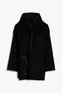 Wool-blend Felt Hooded Jacket