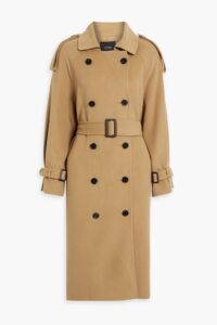 Wool-blend Felt Trench Coat