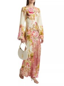 Sama Floral Boatneck Maxi Dress