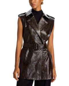 Harper Faux Leather Vest