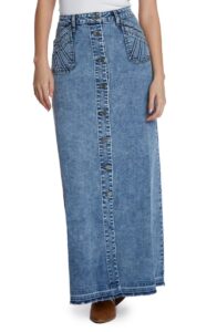 Royal Denim Maxi Skirt