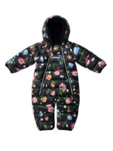 Baby's Bambi Floral Lightweight Down Snowsuit