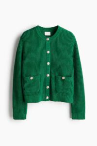 Rib-knit Cardigan