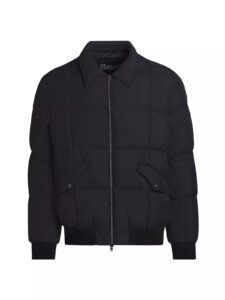 Water-resistant Quilted Bomber Jacket