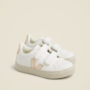 Kids' Veja™ Esplar Metallic Leather Sneakers in Smaller Sizes