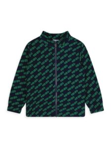 Little Boy's & Boy's Logo Print Zip-up Track Jacket