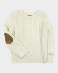 Boy's Fisherman Cable Knit Sweater, Size 2-12