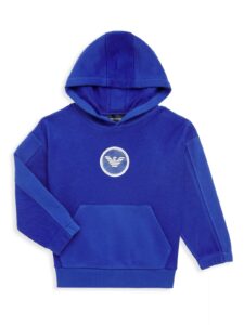 Little Boy's & Boy's Circle Eagle Logo Hoodie