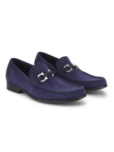 Gancini Nubuck Leather Loafers