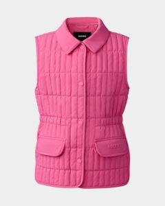 Girl's Naya Logo-print Quilted Vest, Size 8-14