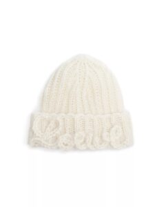 Mohair-blend Logo Beanie