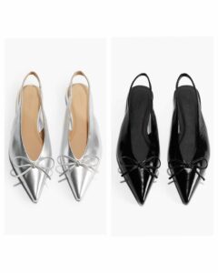 Leather Slingback Ballet Flats