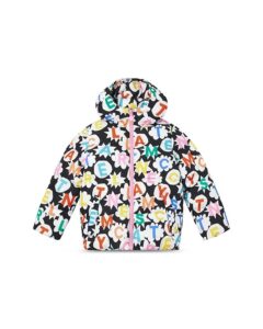 Girls' Logo Print Hooded Puffer Coat - Little Kid