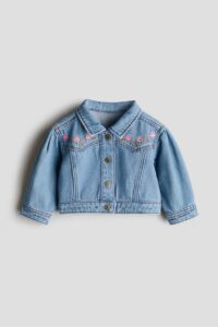 Embroidered-detail Denim Jacket