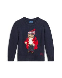 Boys' Polo Bear Sweater - Little Kid