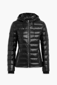 Quilted Shell Hooded Down Jacket