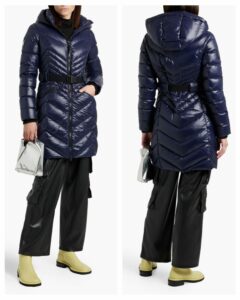 Quilted Shell Hooded Down Coat