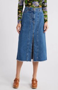 Denim Midi Skirt