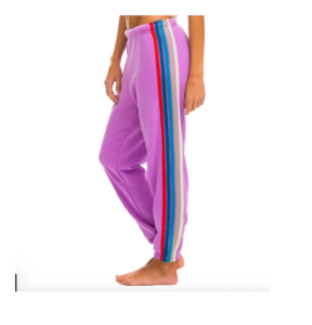 5 Stripe Sweatpant in Neon Purple/usa Size S