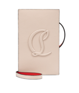 By My Side Phone Pouch in Leather with Cl Logo