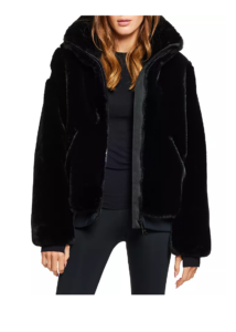 Zip-front Faux Fur Jacket