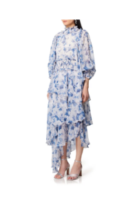 Astrid Floral Long Sleeve Midi Dress