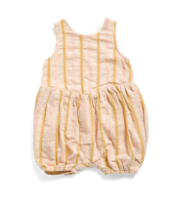 Infant Girl's Madleine Striped Romper 3m-24m