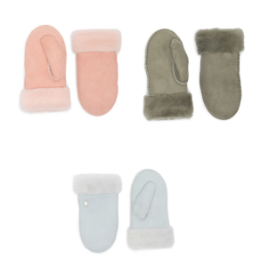 Ugg Genuine Shearling Lined Mittens Size 2-4