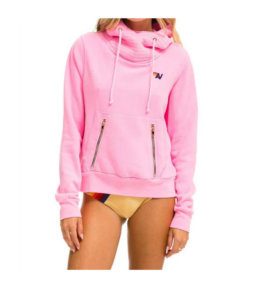 Bolt Ninja Pullover in Neon Pink/mint