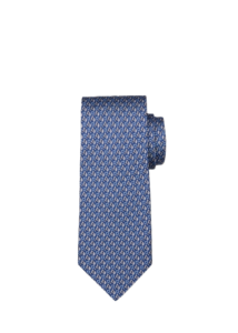 Men's Equestrian-print Silk Tie