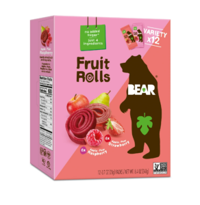 Bear Fruit Rolls Variety Pack Straw/rasp 8.4oz, 12 Count