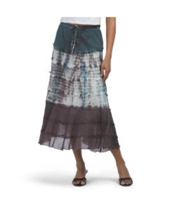 Cotton Voile Midi Skirt