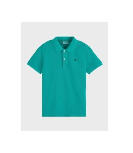 Boy's Logo Embroidered Pique Polo Shirt, Size 4-6