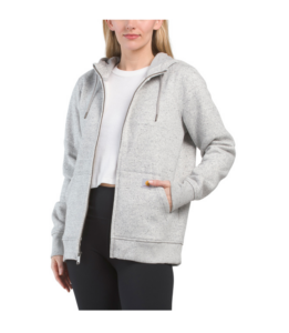 Relaxed Fit Full Zip Sweatshirt